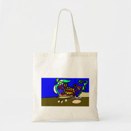 Crab art tote bag