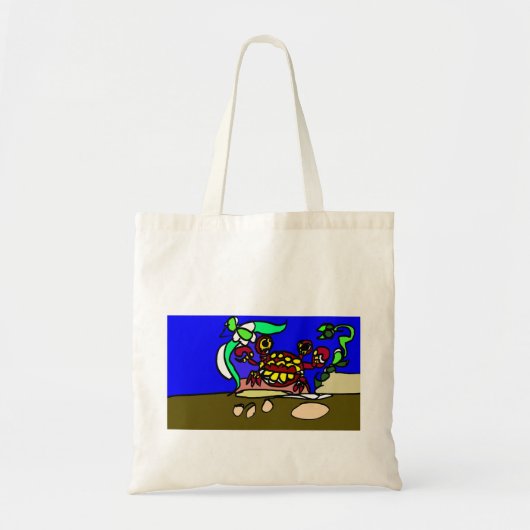 Crab art tote bag (Voorkant)