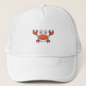 Crab as Cook with Cooking hat Trucker Pet (Voorkant)