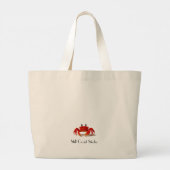 Crab Bag - Still Coast Studio - Expressive Bag Grote Tote Bag (Achterkant)