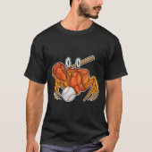 Crab Baseball Baseball T-shirt (Voorkant)