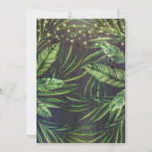 Crab Beach Palm String Lights repetitie diner Kaart (Achterkant)