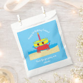 Crab Beach verjaardagsfeestje Bedankzakje (Geknipt)