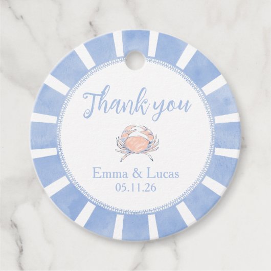 crab bedankjes labels (Voorkant)