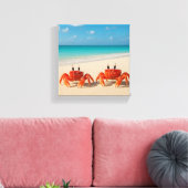 Crab Between Worlds - Beperkte ontsnappingsreeks Canvas Afdruk (Insitu (Woonkamer))