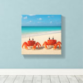 Crab Between Worlds - Beperkte ontsnappingsreeks Canvas Afdruk (Insitu (Houten vloer))