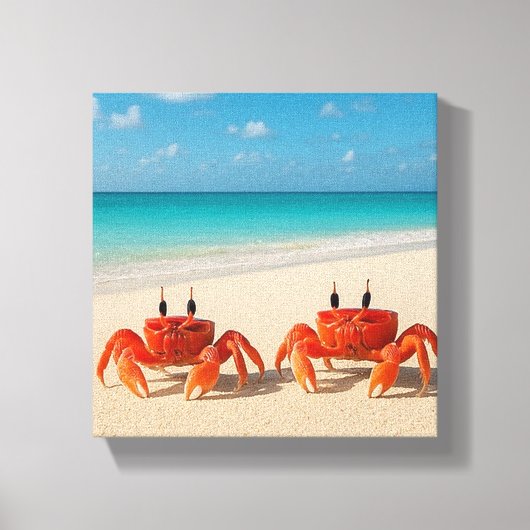 Crab Between Worlds - Beperkte ontsnappingsreeks Canvas Afdruk (Voorkant)