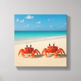 Crab Between Worlds - Edge in Sight Canvas Afdruk