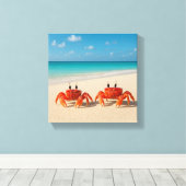 Crab Between Worlds - Edge in Sight Canvas Afdruk (Insitu (Houten vloer))