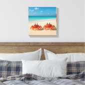 Crab Between Worlds - Edge in Sight Canvas Afdruk (Insitu (Slaapkamer))