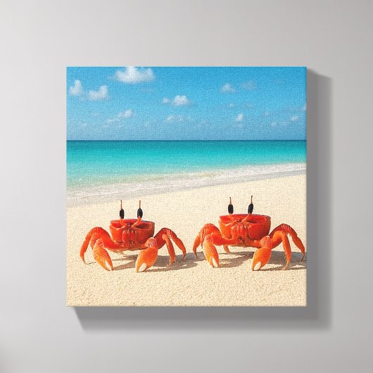 Crab Between Worlds - Edge in Sight Canvas Afdruk (Voorkant)