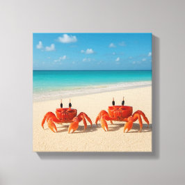Crab Between Worlds - Edge in Sight Canvas Afdruk