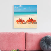 Crab Between Worlds - Edge in Sight Canvas Afdruk (Insitu (Woonkamer))