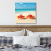 Crab Between Worlds - Edge in Sight Canvas Afdruk (Insitu (Slaapkamer))