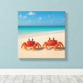 Crab Between Worlds - Edge in Sight Canvas Afdruk (Insitu (Houten vloer))