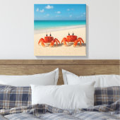 Crab Between Worlds - Edge in Sight Canvas Afdruk (Insitu (Slaapkamer))