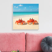 Crab Between Worlds - Edge in Sight Canvas Afdruk (Insitu (Woonkamer))