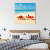 Crab Between Worlds - komt er aan Canvas Afdruk (Insitu (Slaapkamer))