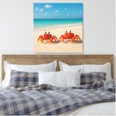Crab Between Worlds - komt er aan Canvas Afdruk (Insitu (Slaapkamer))