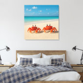 Crab Between Worlds - komt er aan Canvas Afdruk (Insitu (Slaapkamer))