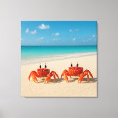 Crab Between Worlds - komt er aan Canvas Afdruk (Voorkant)