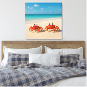 Crab Between Worlds - komt er aan Canvas Afdruk (Insitu (Slaapkamer))