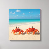 Crab Between Worlds - komt er aan Canvas Afdruk (Voorkant)