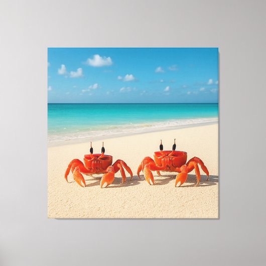Crab Between Worlds - komt er aan Canvas Afdruk (Voorkant)