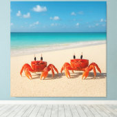 Crab Between Worlds - komt er aan Canvas Afdruk (Insitu (Houten vloer))