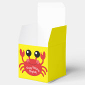 Crab Birthday Party Cute Cartoon Kinder Bedankdoosjes (Geopend)