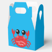 Crab Birthday Party Cute Cartoon Kinder Bedankdoosjes (Geopend)