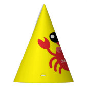 Crab Birthday Party Cute Cartoon Kinder Feesthoedjes (Links)