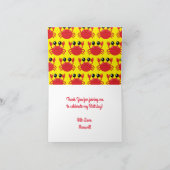 Crab Birthday Party Cute Cartoon Kinder Kaart (Binnen)