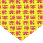 Crab Birthday Party Cute Cartoon Kinder Tafelkleed (Gekanteld)