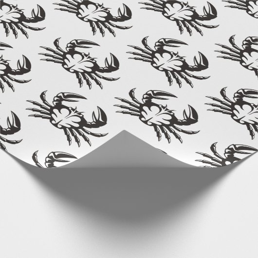 Crab Black Cadeaupapier (Hoek)