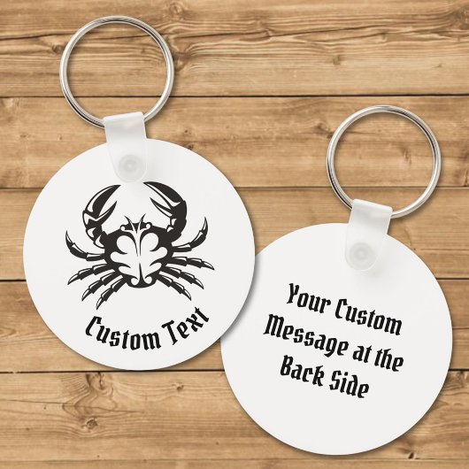 Crab Black Sleutelhanger