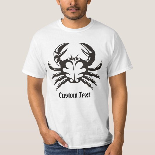 Crab Black T-shirt (Voorkant)