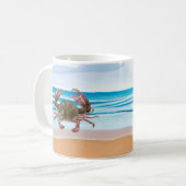Crab Blue Beach Koffiemok (Voorkant links)