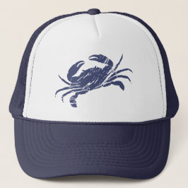 Crab Blue White Seafood Trucker Pet