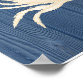 Crab  Blue Wood Beach Poster (Hoek)