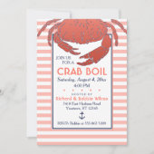 Crab Boil | Aangepaste uitnodiging voor marine/Cor (Voorkant)