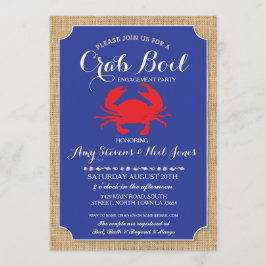 Crab Boil Engagement Party - De showwer nodigt uit Kaart