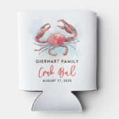 Crab Boil Family Reunion Summer Seafood Party Blikjeskoeler (Achterkant)