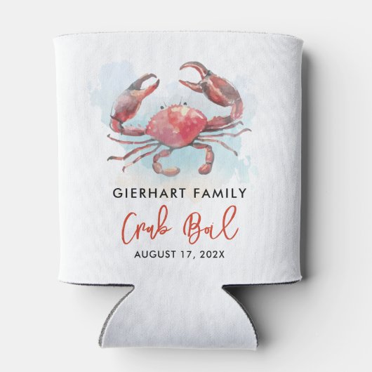 Crab Boil Family Reunion Summer Seafood Party Blikjeskoeler (Achterkant)