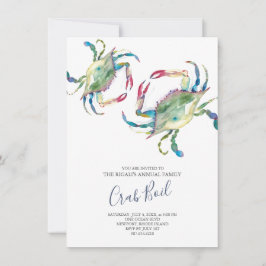 Crab Boil Family Summer Party Kaart