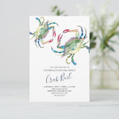 Crab Boil Family Summer Party Small Kaart (Staand voorkant)