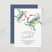 Crab Boil Family Summer Party Small Kaart (Voorkant / Achterkant)