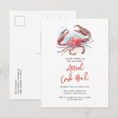 Crab Boil Family Summer Seafood Party Aankondigingskaart (Voorkant / Achterkant)