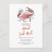 Crab Boil Family Summer Seafood Party Aankondigingskaart (Voorkant)