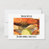 Crab Boil Feast Invitations Kaart (Voorkant)